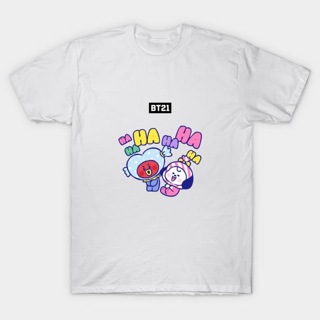 bt21 bts exclusive design 109 T-Shirt by Typography Dose